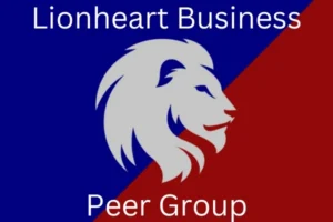 Lionheart Peer Group 600x400 Logo for Lionheart Peer Group. Primary colors royal blue and dark red. Banner states, "Lionheart Business Peer Group"